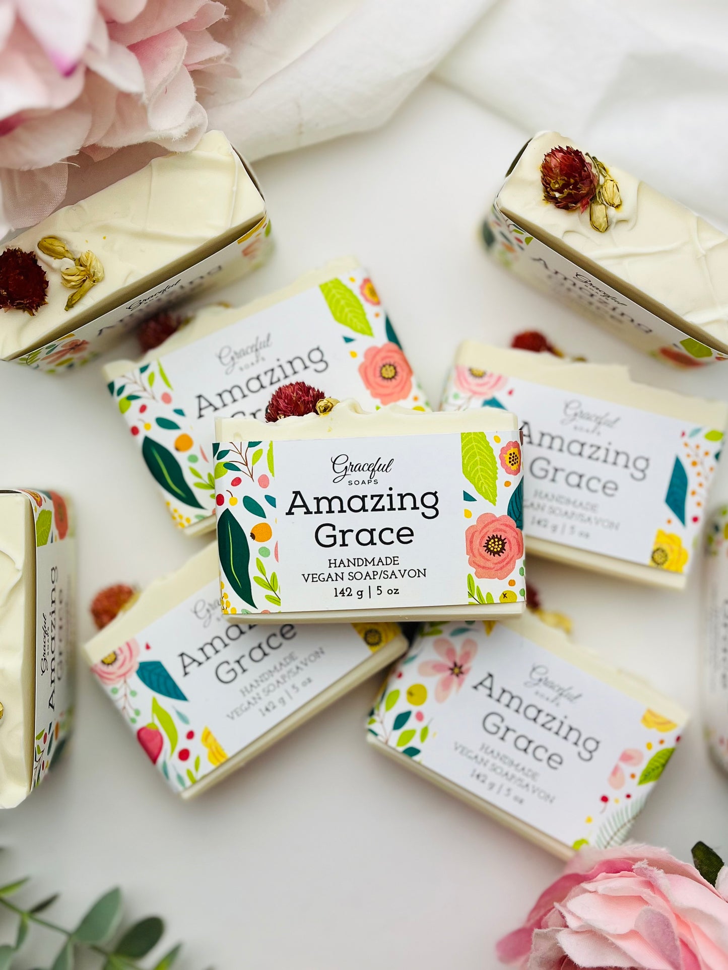 Amazing Grace Vegan Soap - Bergamot & Lily of the Valley
