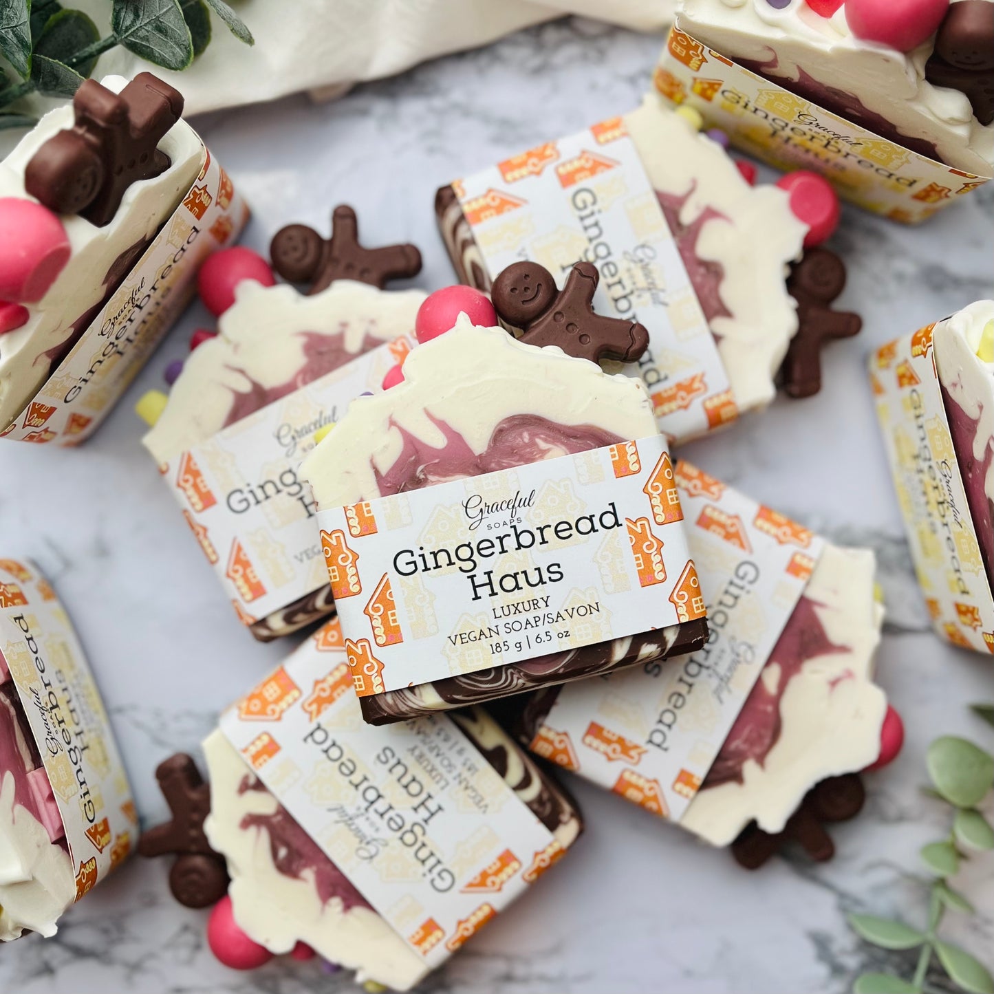 Gingerbread Haus Holiday Soap - Festive Spice Bar