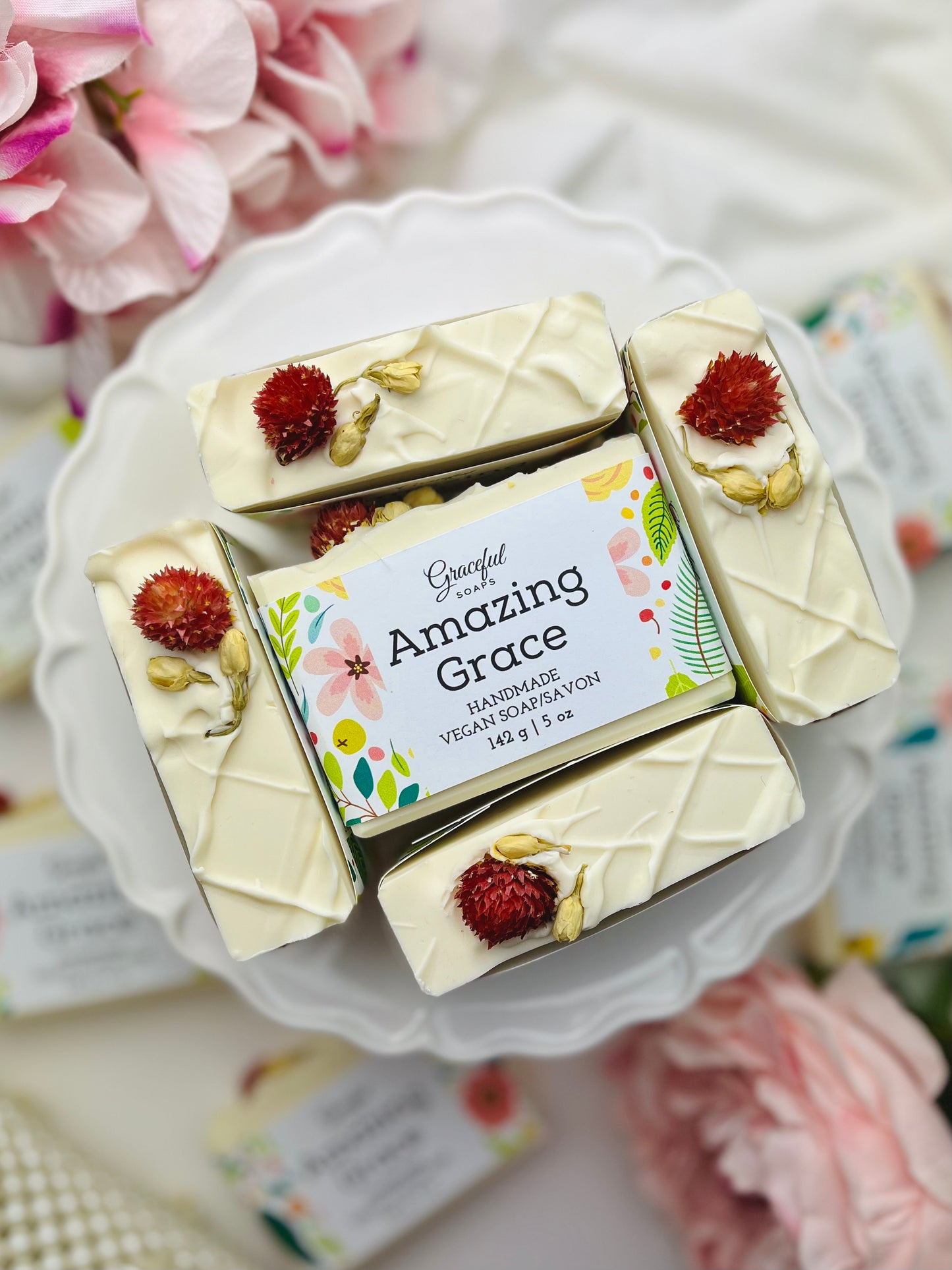 Amazing Grace Vegan Soap - Bergamot & Lily of the Valley