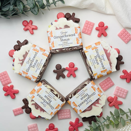 Gingerbread Haus Holiday Soap - Festive Spice Bar
