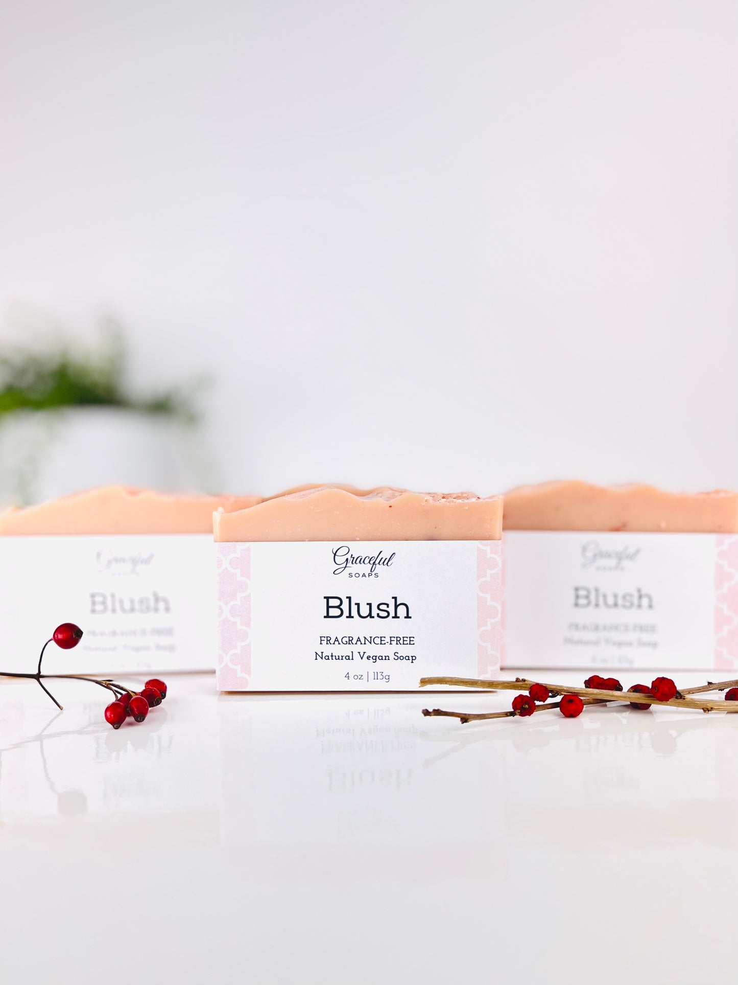 Blush Fragrance-Free Soap - Gentle Bar for Sensitive Skin