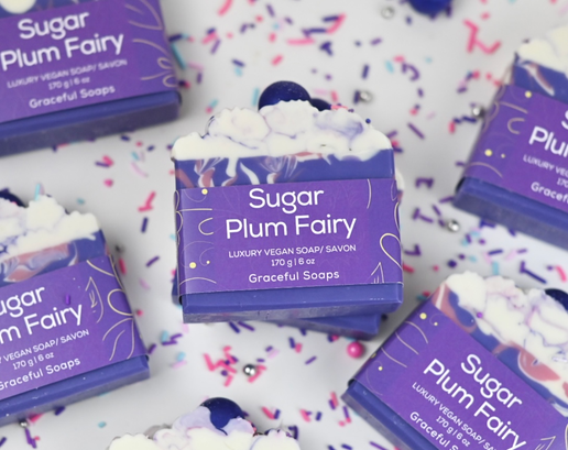 Sugar Plum Fairy Holiday Soap - Nutcracker Inspired Bar