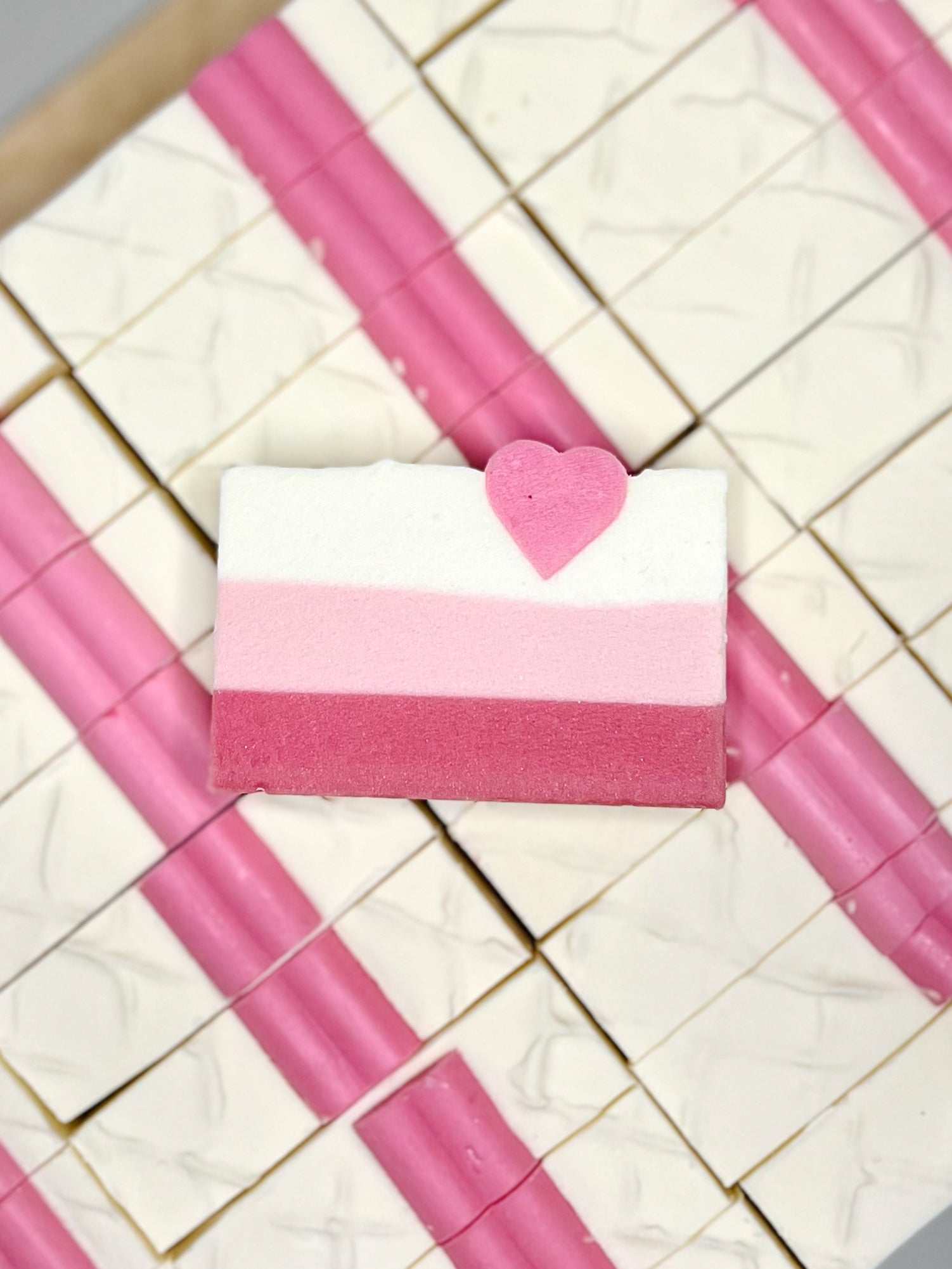 Love Pomegranate Champagne Soap - Romantic Handmade Bar - Graceful Soaps