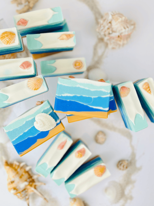 Ocean Handmade Soap - Crystal Crescent Beach Inspired - Graceful Soaps