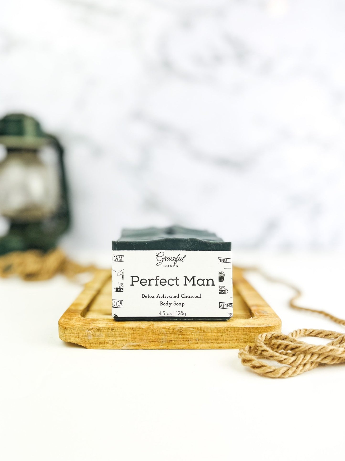 Perfect Man Activated Charcoal Soap - Luxury Men's Bar - Graceful Soaps