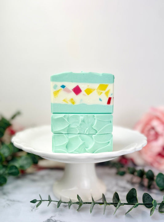 Sea Glass Handmade Soap - Summer Coastal Scent - Graceful Soaps